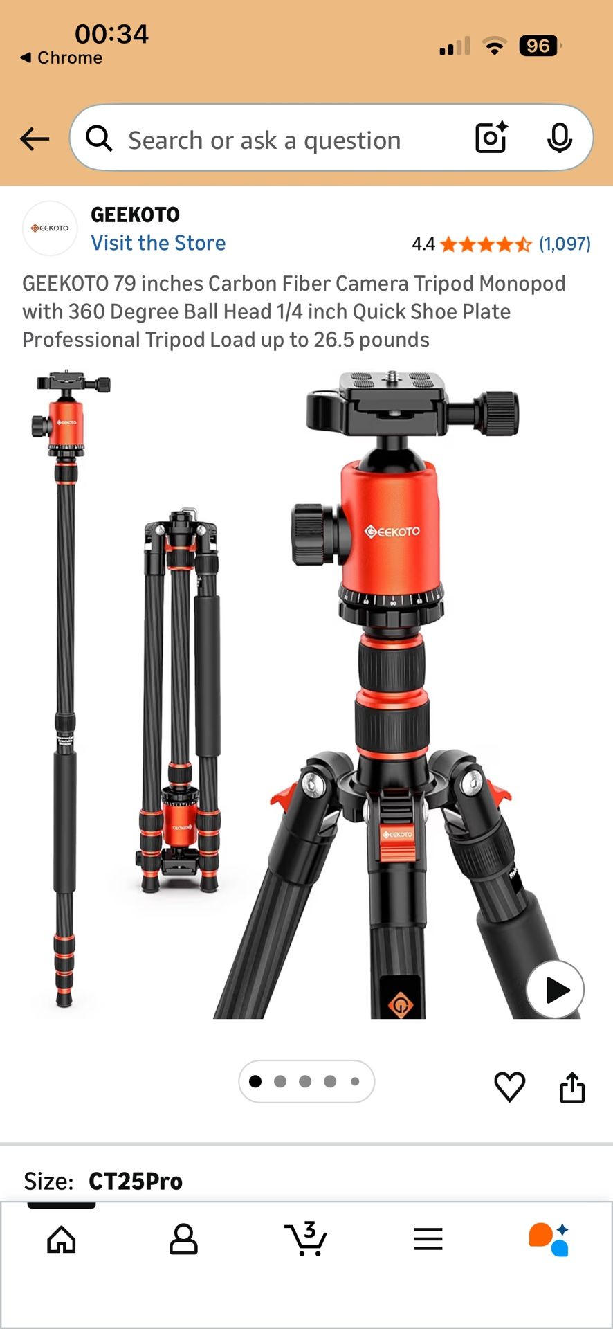 carbon fiber tripod brand new