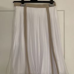 Burberry Ladies Silk Skirt In Magnolia (USA-size 6)