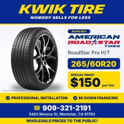 NEW 265/60R20 2656020 American RoadStar Pro H/T Tires – 30% OFF