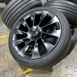 4) NEW Rims 20" Model Y Induction Style Wheels 5x114.3 Fits Y W/ Hankook 99% 255/40R20 