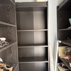 5 Dark brown BOOKSHELVES