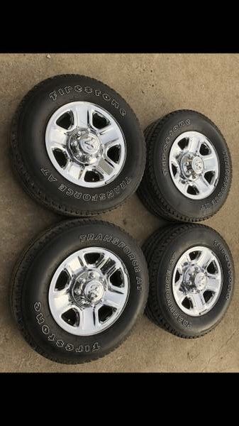 Factory Dodge Ram RIMS & TIRES 8 Lug Original WHEELS Rines y llantas Dodge ram Chevy Silverado H2 Hummer GMC Sierra Rine