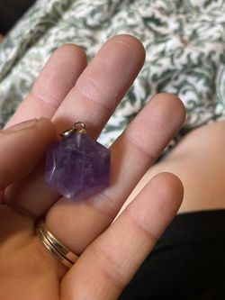 Amethyst necklace pendant