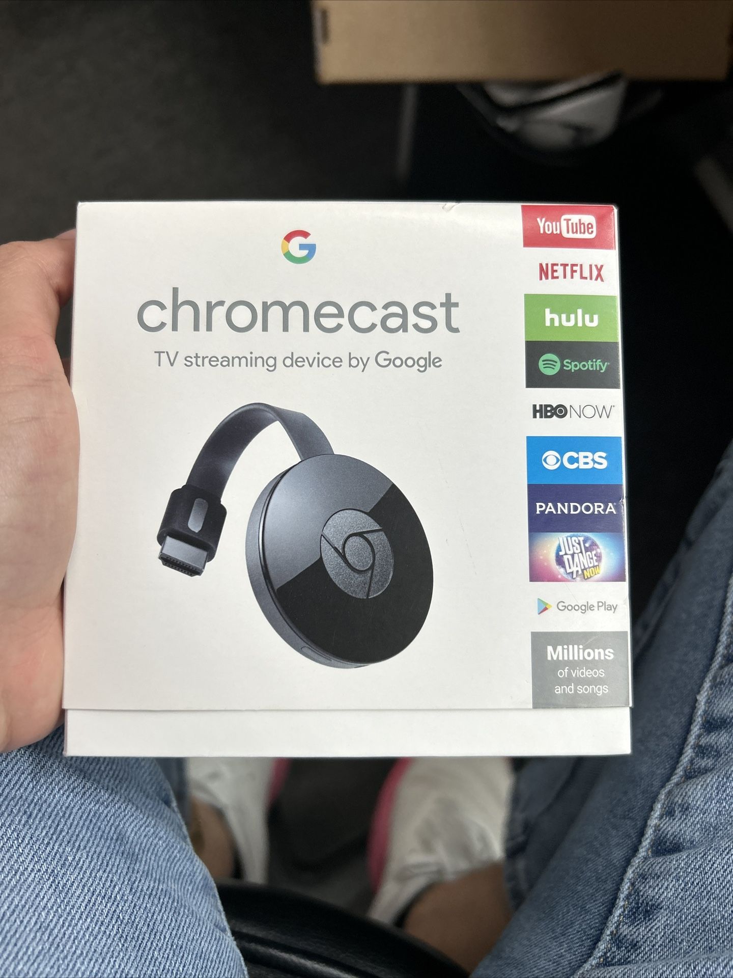 BRAND NEW Google Chromecast (2nd Generation) HD Media Streamer - Black