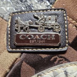Coach Leather Canvas Bag