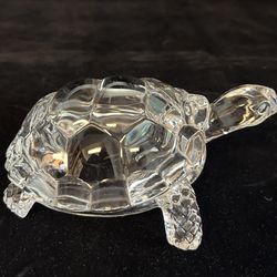 Crystal Turtle Figure Paperweight 