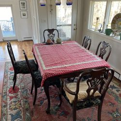 1930’s Solid Mahogany Dining room table set