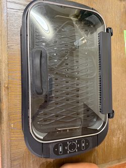 PowerXL Smokeless Grill with Tempered Glass Lid and Turbo Speed Smoke Extractor