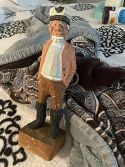 Vintage Hand Carved Statue