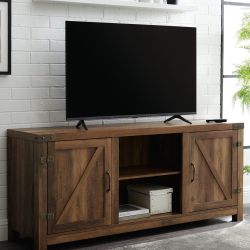New Rustic Farmhouse 2 Door TV Stand