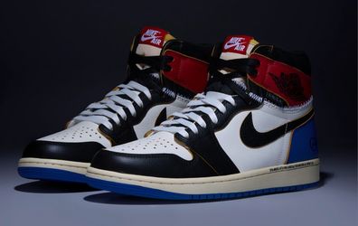 Size 13 - Air Jordan 1 Retro OG High x Fragment x Union Nike I07847-002 Varsity Red SHIPPED