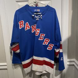 Mens Hockey Size Large Starter New York Rangers Jersey
