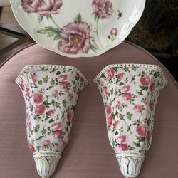 Vintage Wall Sconces  Or Wall Vases