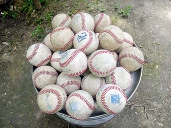 25 Used Leather Baseballs