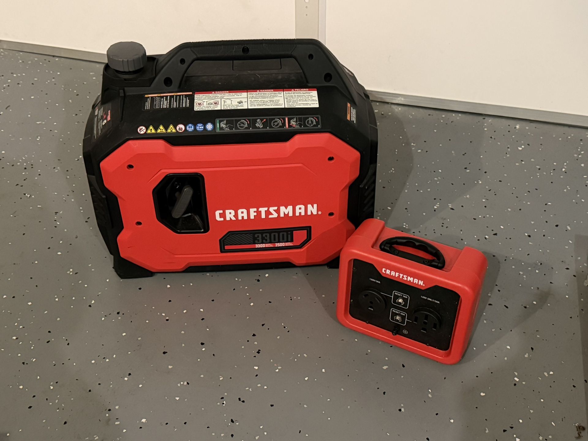 CRAFTSMAN 3300 Watt Single Fuel (Gasoline) Inverter Generator