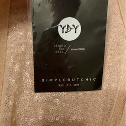 Nude Sheer cardigan by YBY - Brand New!!