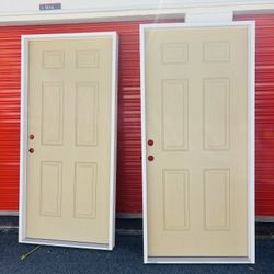 Exterior Impact Door With PVC Fire Rated Frame 36x80 Each $350