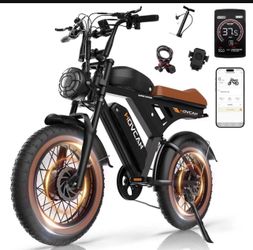 Movcan V30/V30Max/V30ProMax Electric Bike for Adults, 1000W/1500W/4000W, 28/32/37.5MPH, 48V 15.6/31.2/40AH Battery, Max Range 120Mile Electric Dirt Bi