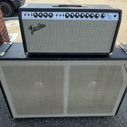 Fender, fender Dual Showman, Reverb, Amplifier , And Cabinet 