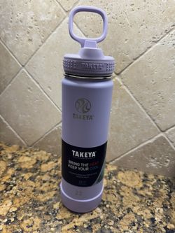 Brand New Takeya Purple Lavender 22oz Water Bottle Thermos 