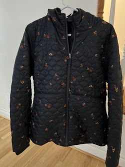 Amazon Basics Navy Pink Floral Jacket