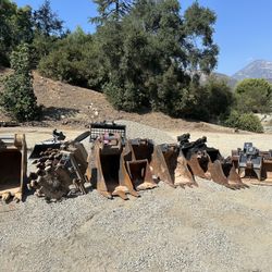 Skid Steer Mini Excavator Backhoe Buckets & Attachments 
