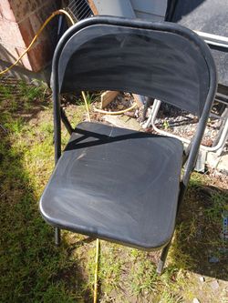 Metal folding chairs