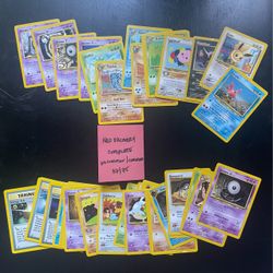 Pokemon TCG Neo Discovery Complete Common/Uncommon Set