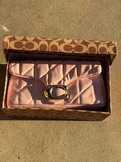 Coach Quilted Blush Pink Leather Wallet