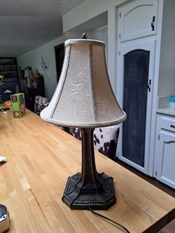 Vintage Metal Lamp And Shade