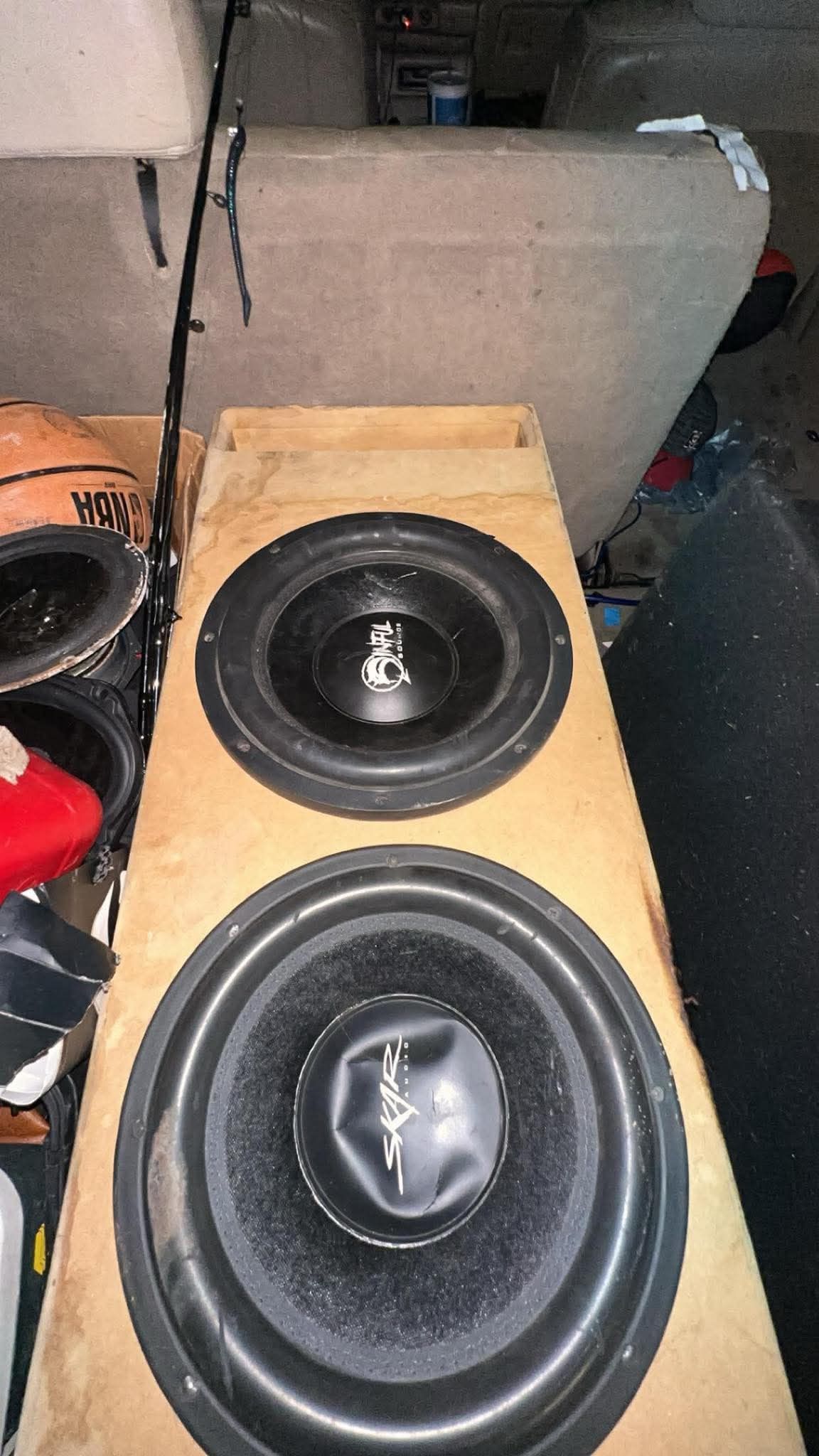 2 12 Inch Subs With Enclosure