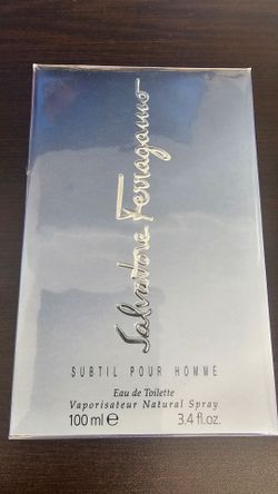 Salvatore ferragamo subtil pour homme 3.4oz natural spray edt for men