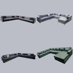 Brand NEW SECTIONAL COUCHES  SOFAS CHAISE LOUNGE 
