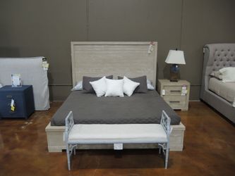 Legacy Classic Westwood King Panel Bed - Light Oak | Headboard