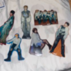 K-pop TXT cardboard stands | already cut, all included kai’s bottom gone