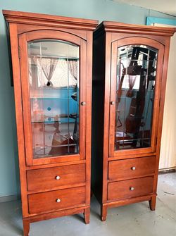 Wooden Cabinet Pair  Displays