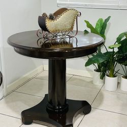 Side Table - Pedestal Table . Cocktail Table . REAL WOOD SUPER STURDY 