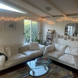 White Leather Couch