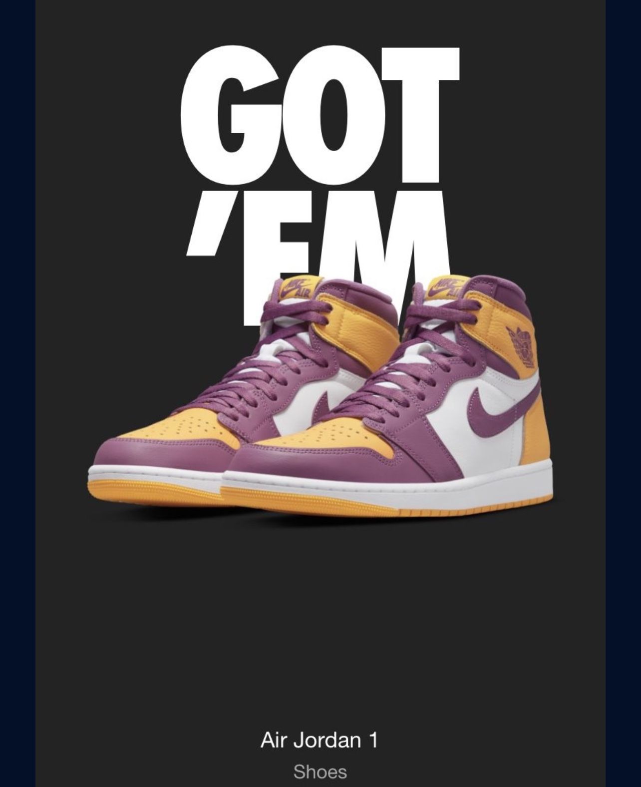 Jordan 1 Brotherhood 6Y