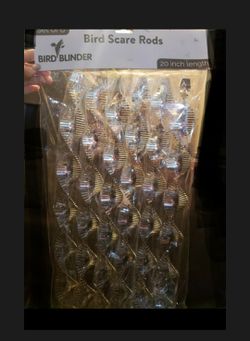 🔥 DIABLA'z - NEW UNUSED - 6 Pack Bird Repeller Repellent Reflective Reflector Spiral Hanging Yard House Decor Rods