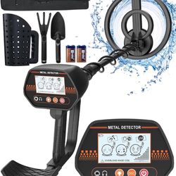 Metal Detector for Kids, 8" Waterproof Kids Metal Detector for Beach with Sand Sifter Scoop, Lightweight Gold Detector for Treasure Hunting