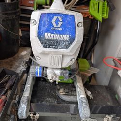 Graco Magnum X5 Electric Airless Paint SprayerComes with everything you see. Hose. Nozzle. Even a few extra pieces. Asking 250 o. B. O 