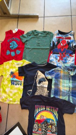 Toddler boy clothes size 4t shirt bundle (7pcs)