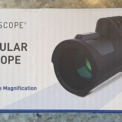 Starscope Monocular Telescope 10x Fixed Magnification Anti Reflective Adj Focus