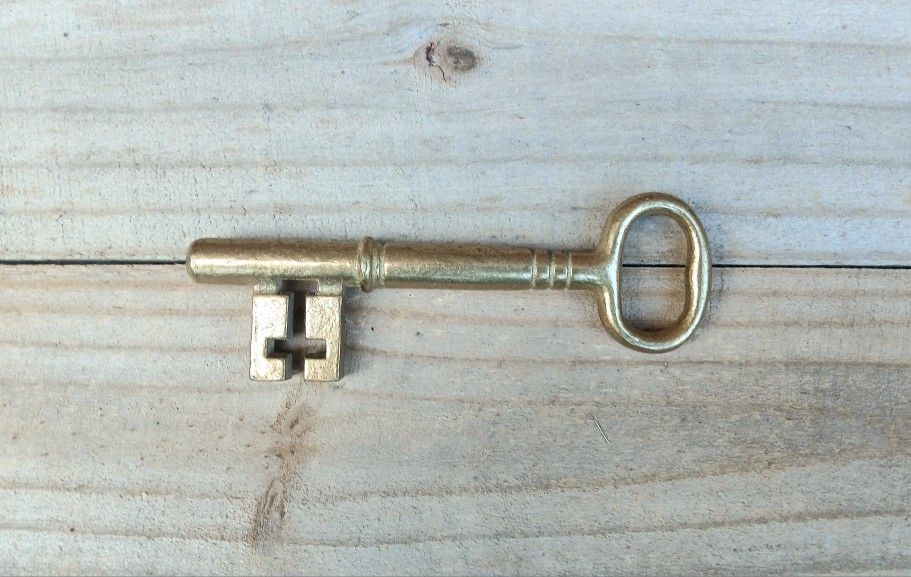 Vintage Brass Big Key Skelton Key