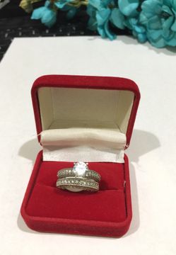 Antique Pave Wedding ring Size 8