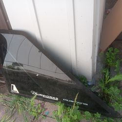 Foxbody Quarter window. 91 HATCH $150 And I also have the rim $100