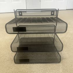 Compartment Metal Mesh File Organizer