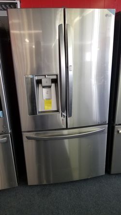 New scratch and dent LG grab-n-go French door refrigerator stainless steel 1 year warranty