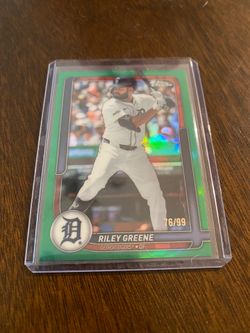 2026 Topps Chrome Riley Greene Green  Refractor #22 76/99￼